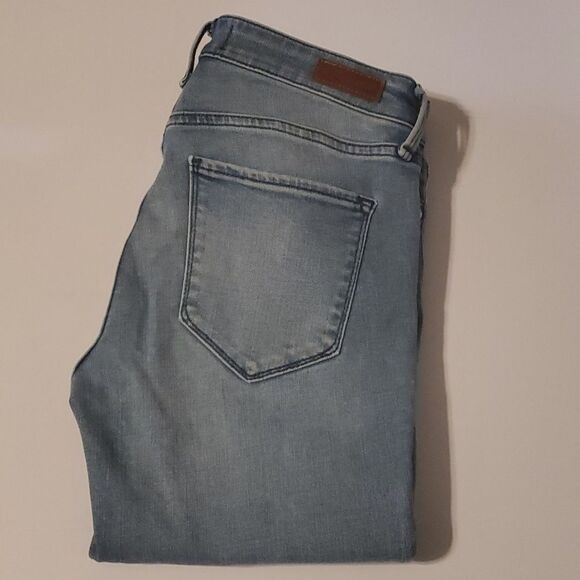 Abercrombie & Fitch jeans women's size 2L Harper super skinny blue distr… - Picture 3 of 16